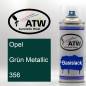 Preview: Opel, Grün Metallic, 356: 400ml Sprühdose, von ATW Autoteile West.